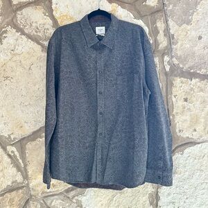 NWOT BILLY REID LINEN XXL SLIM LONG SLEEVE BUTTON DOWN SHIRT